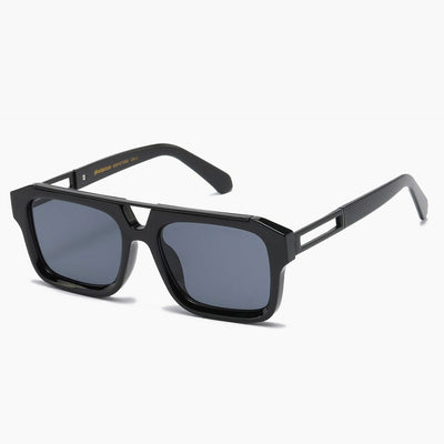 Manhattan Squared Flat Top Sunglasses black/black - Shop-Tetuan