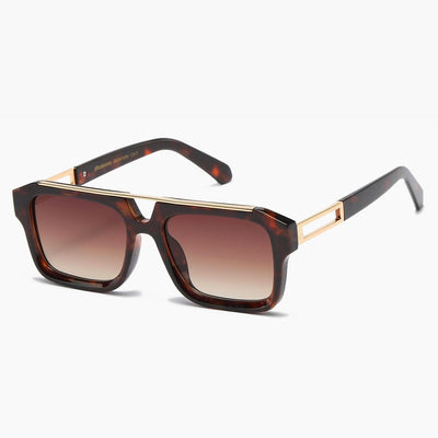 Manhattan Squared Flat Top Sunglasses brown - Shop-Tetuan