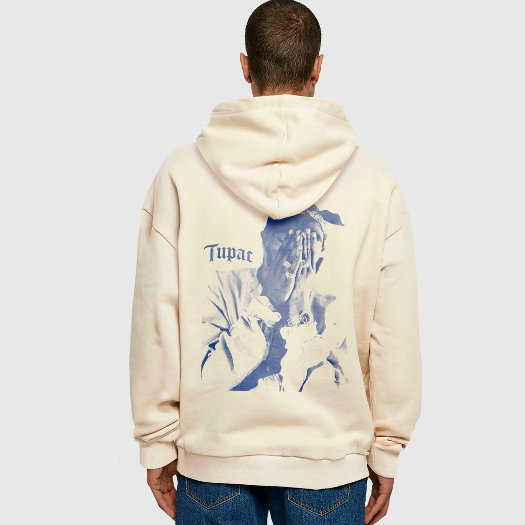 Mister 2Pac Me against the World Ultra Heavy Oversize Hoodie sand - Shop-Tetuan