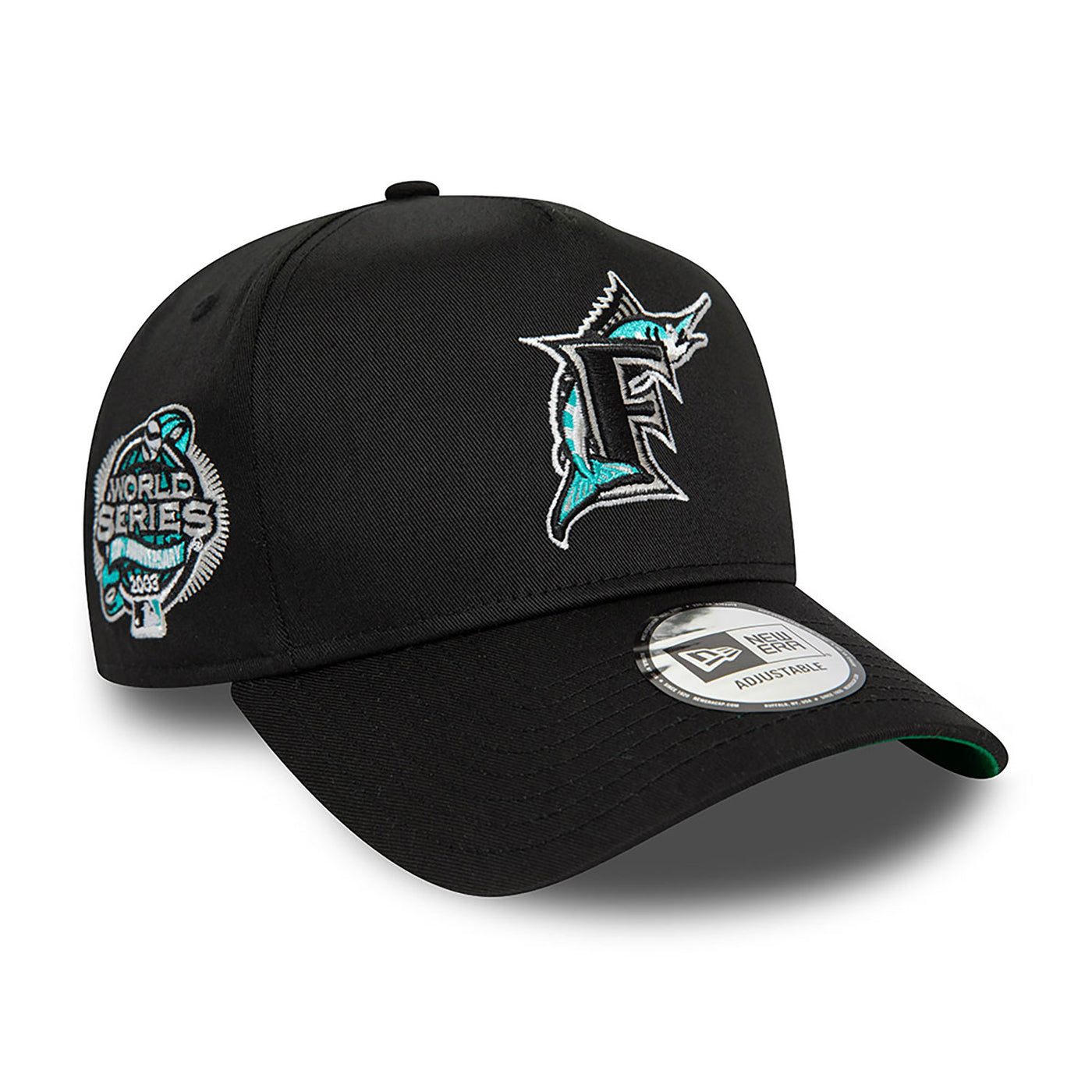 New Era World Series Patch 9Forty A-Frame cap M Marlins black - Shop-Tetuan