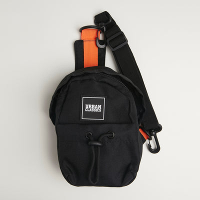 Urban Classics Small Crossbody Bag black/orange - Shop-Tetuan