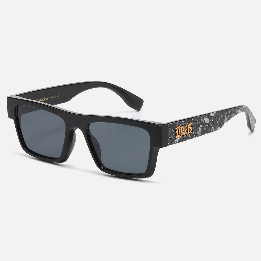 Locs Gangster $100 Print Sunglasses black/gold - Shop-Tetuan