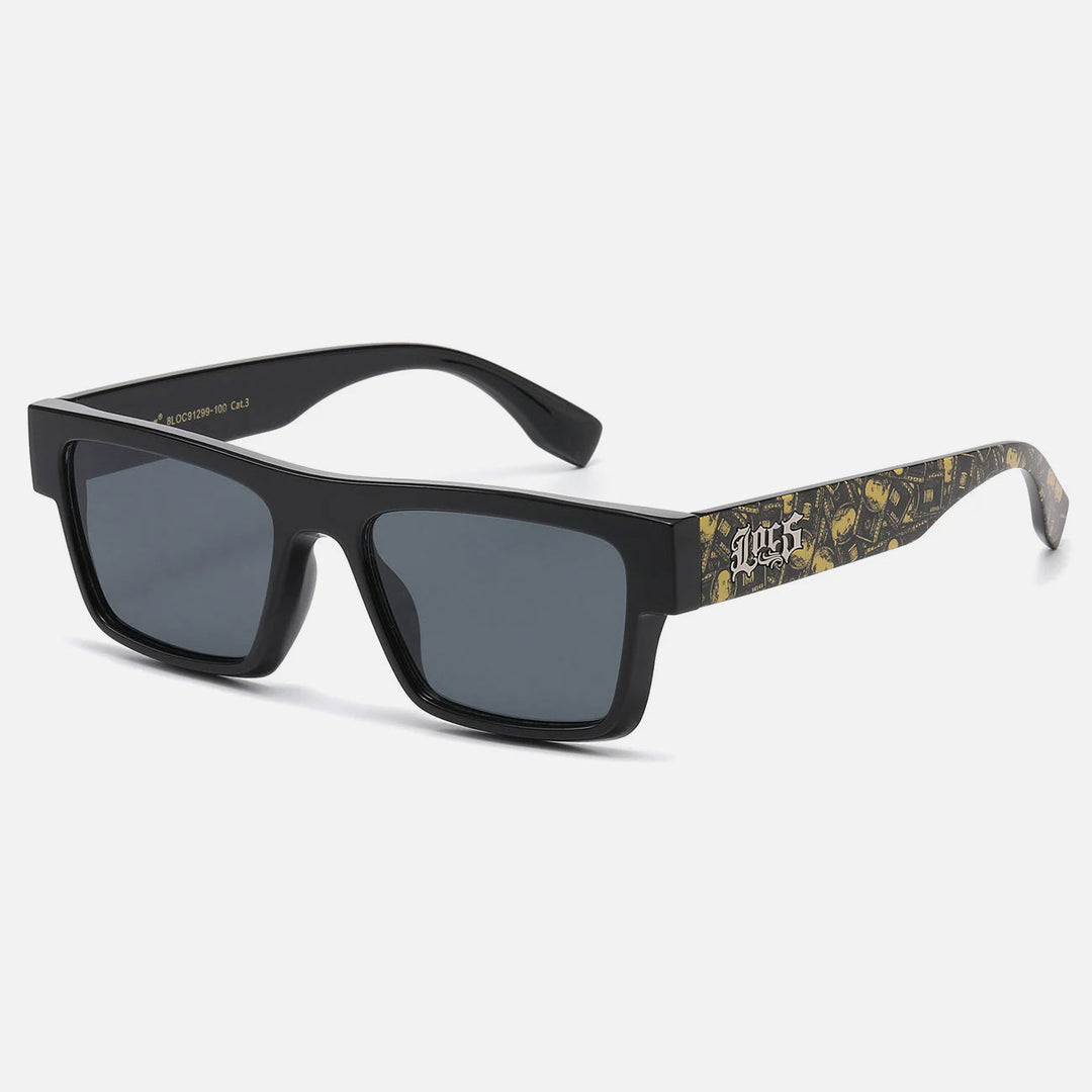 Locs Gangster $100 Print Sunglasses black/yellow - Shop-Tetuan