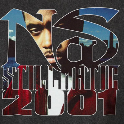 Mister Nas Stillmatic Acid Washed Oversize tee black