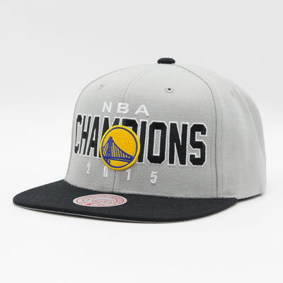 Mitchell & Ness NBA Champs snapback HWC GS Warriors grey/black