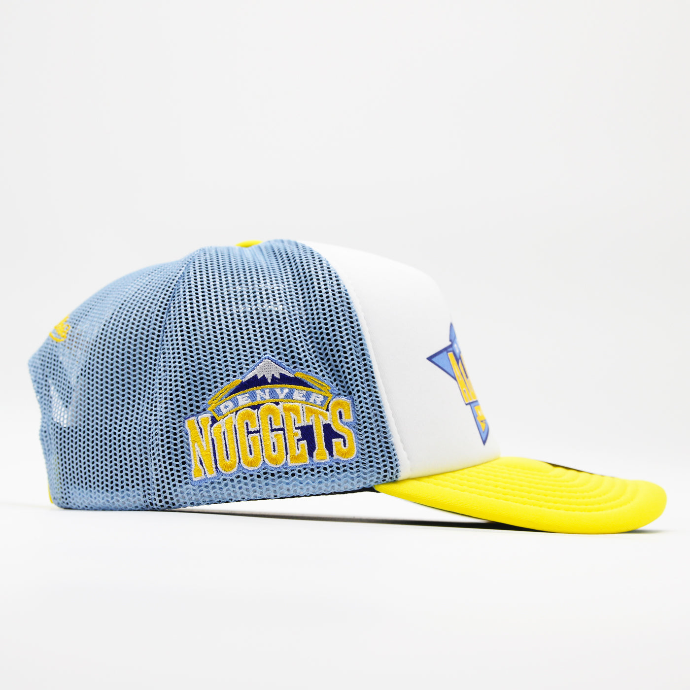 Mitchell & Ness Party Time trucker HWC D Nuggets white/blue
