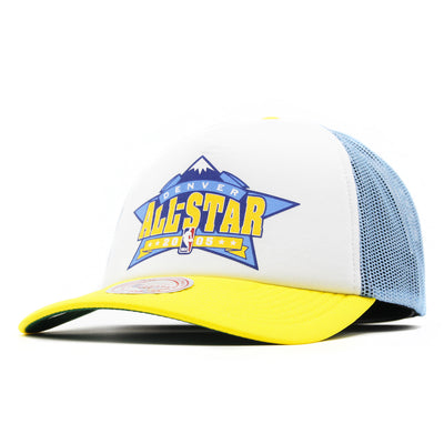 Mitchell & Ness Party Time trucker HWC D Nuggets white/blue