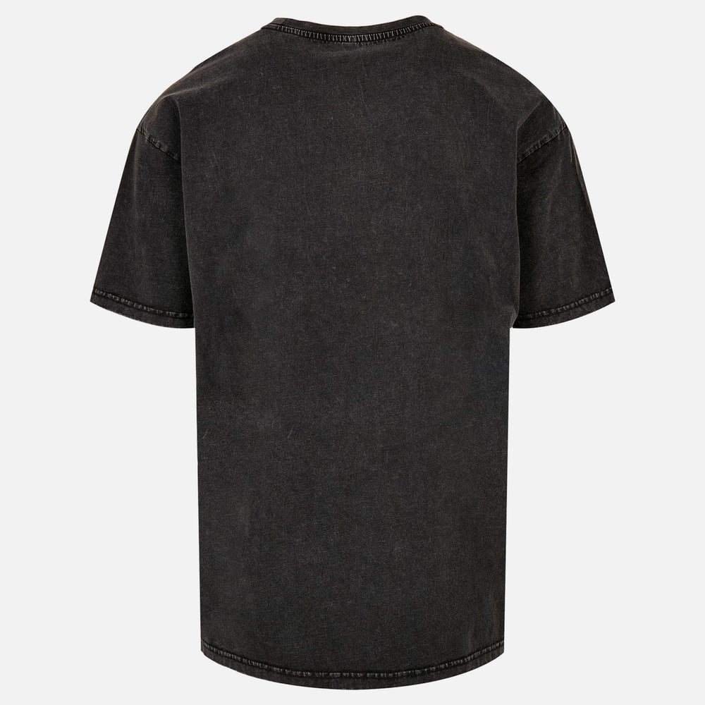 Merchcode Naughty by Nature Drip Crown Acid Washed Oversize Tee black - Shop-Tetuan