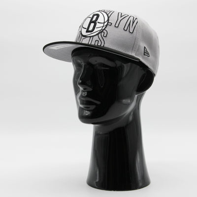 New Era NBA Draft 2023 59Fifty B Nets grey/black