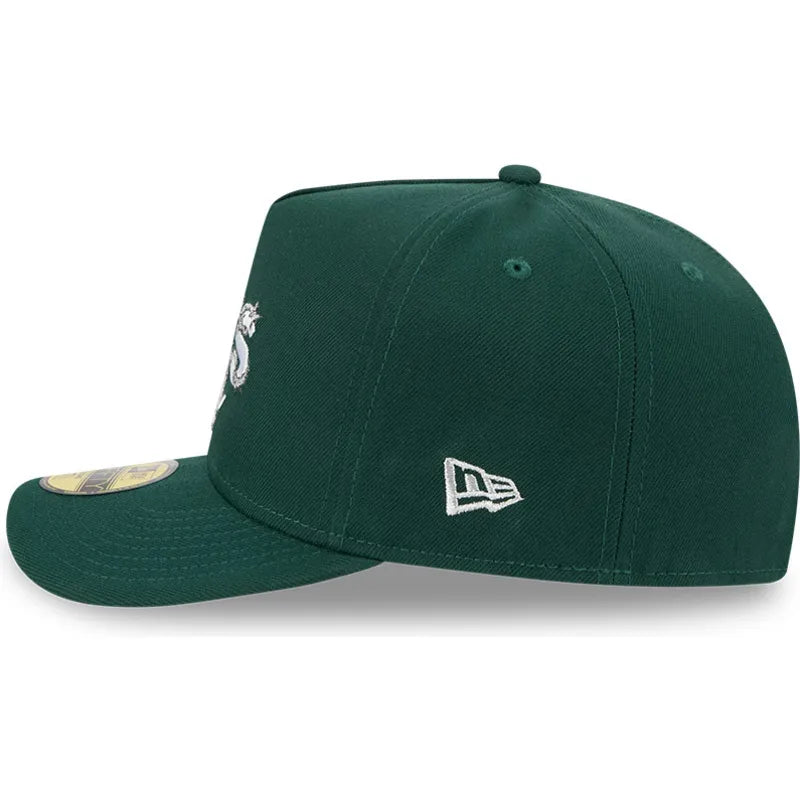 New Era Barbed Wire 59FIFTY A-Frame O Athletics green - Shop-Tetuan