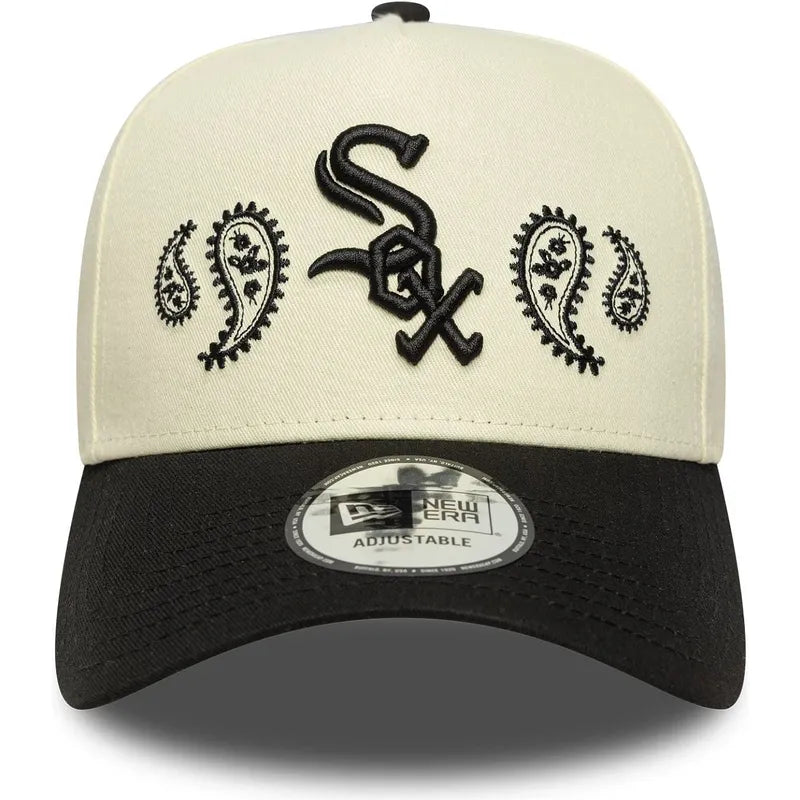 New Era MLB Paisley 9Forty E-Frame C White Sox white/black - Shop-Tetuan