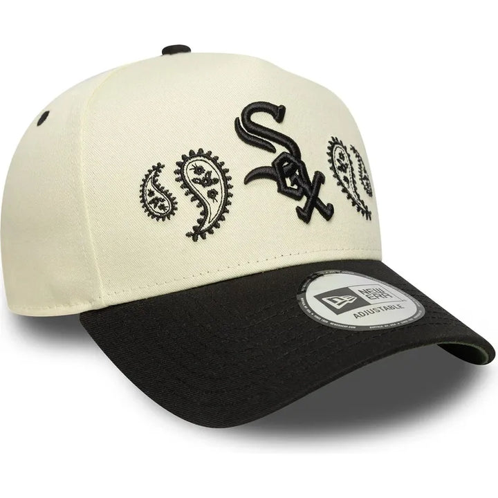 New Era MLB Paisley 9Forty E-Frame C White Sox white/black - Shop-Tetuan