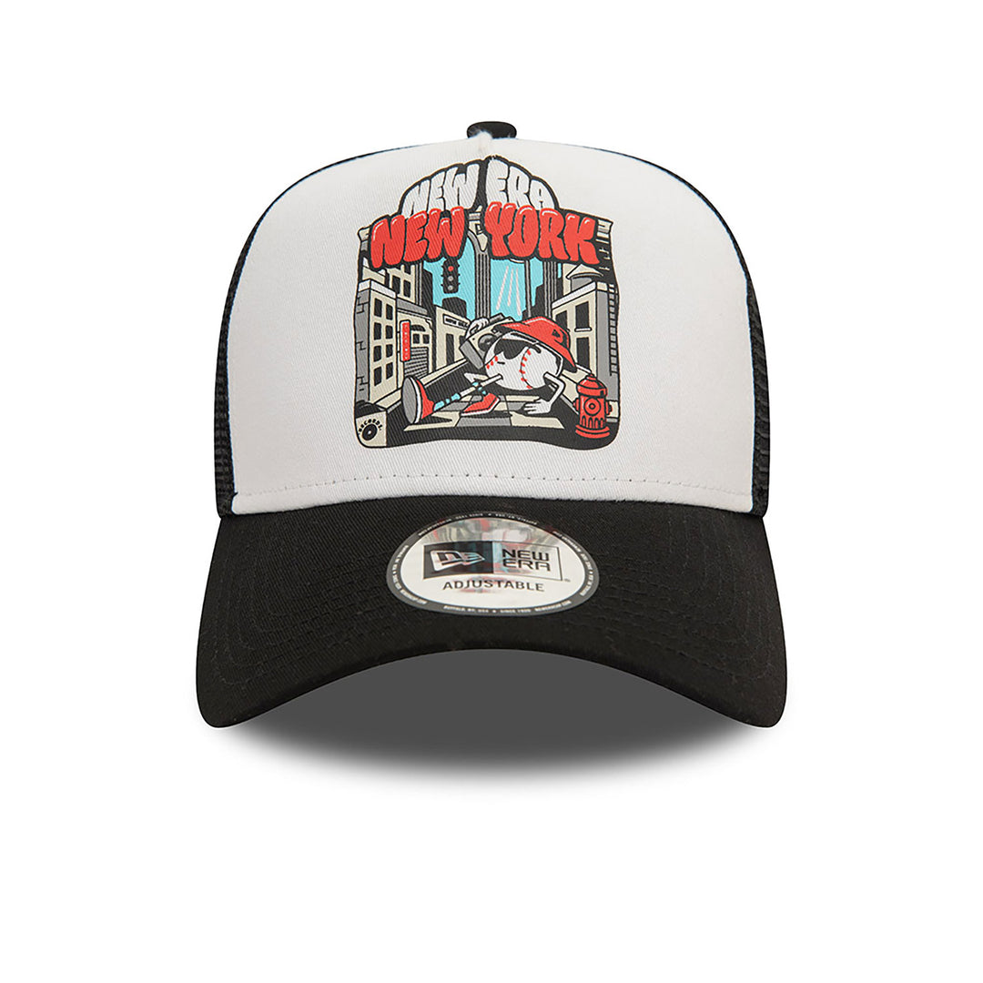 New Era Graphic Print 9Forty E-Frame New York black/white - Shop-Tetuan
