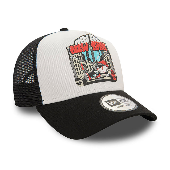 New Era Graphic Print 9Forty E-Frame New York black/white - Shop-Tetuan