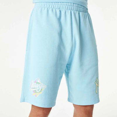 New Era New York Yankees MLB Pastel Blue Shorts - Shop-Tetuan