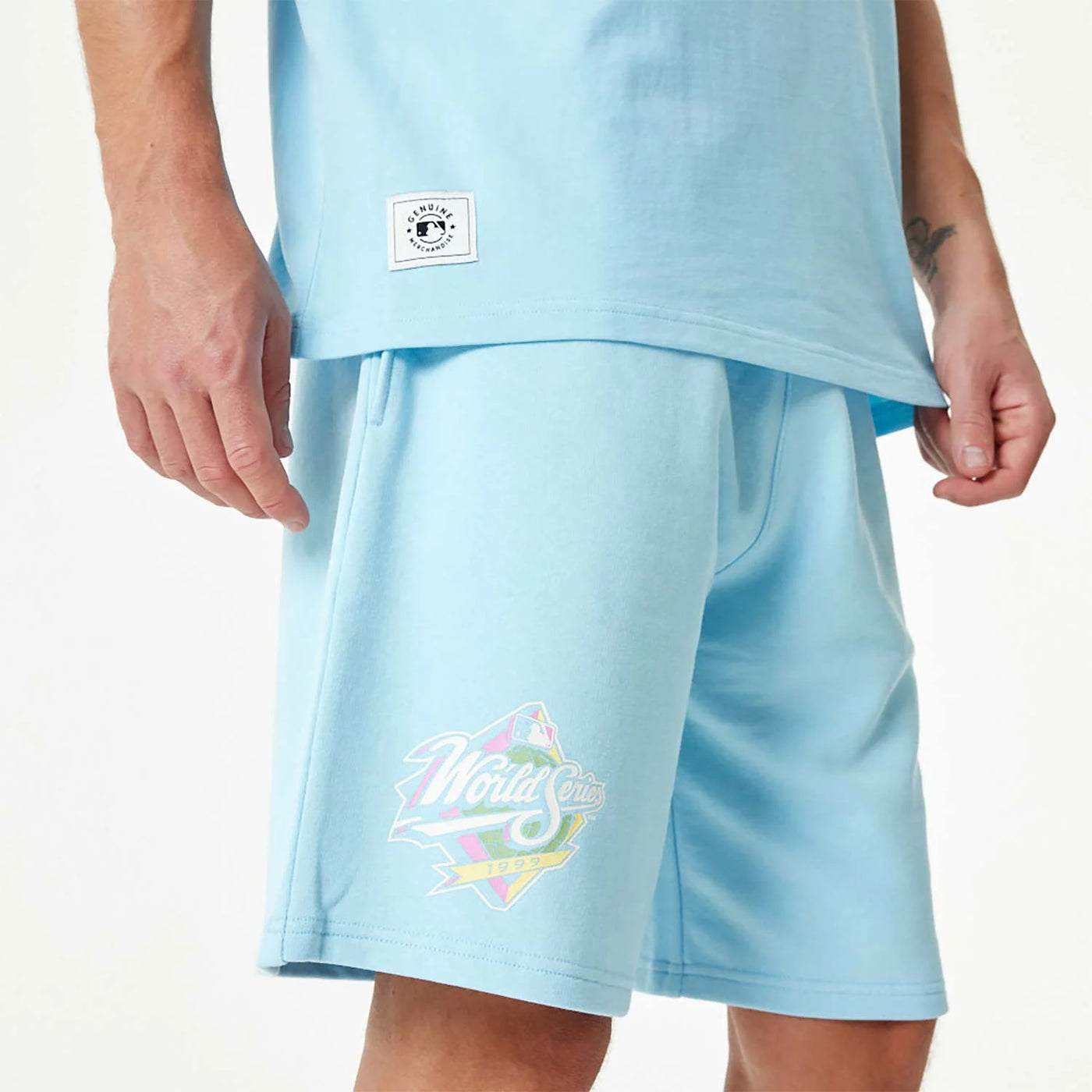 New Era New York Yankees MLB Pastel Blue Shorts