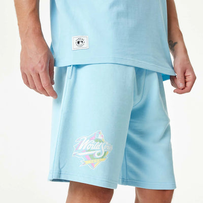 New Era New York Yankees MLB Pastel Blue Shorts - Shop-Tetuan