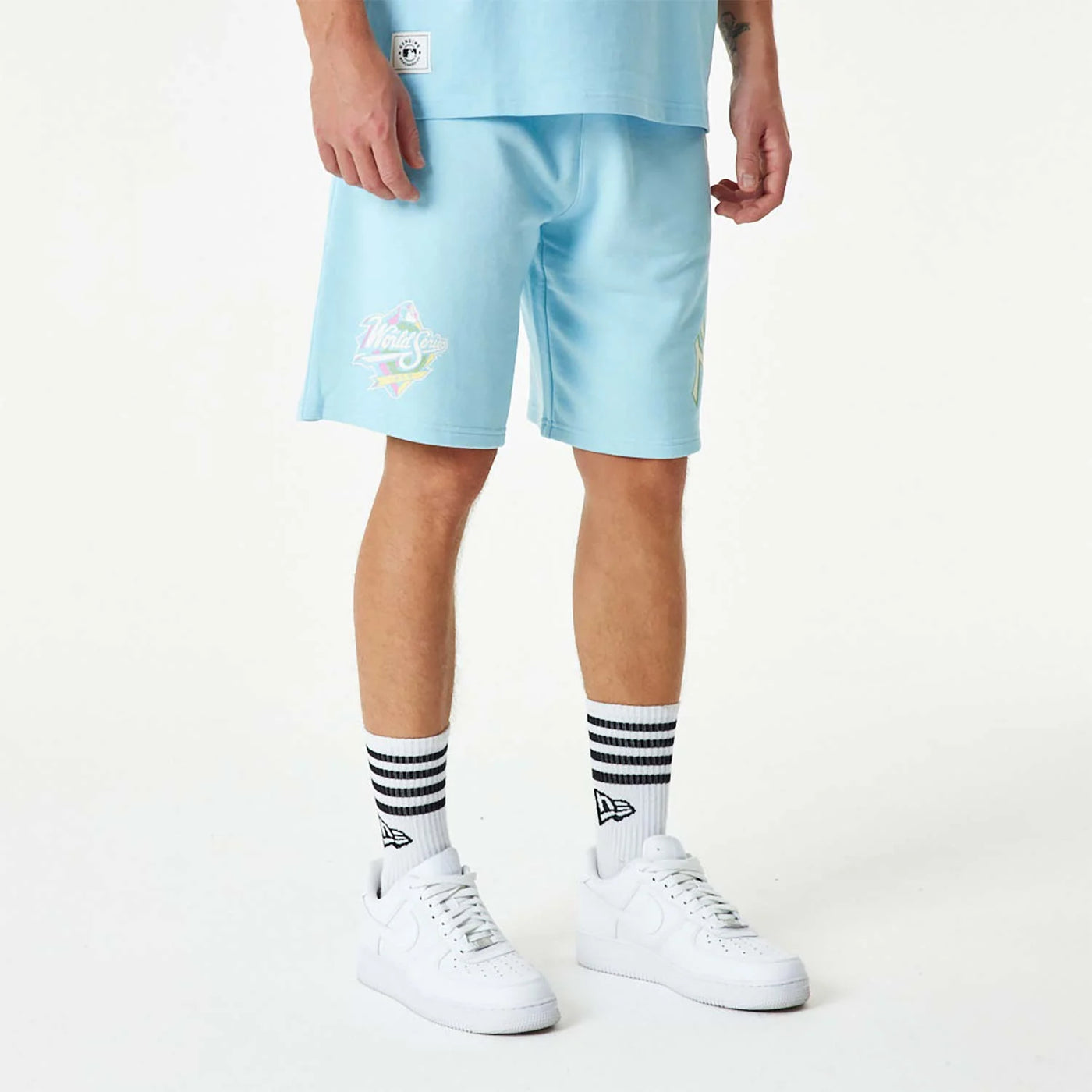 New Era New York Yankees MLB Pastel Blue Shorts
