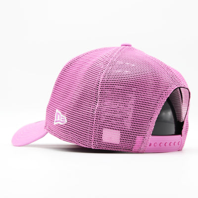 New Era Tonal Mesh A-Frame Trucker Cap LA Dodgers pink