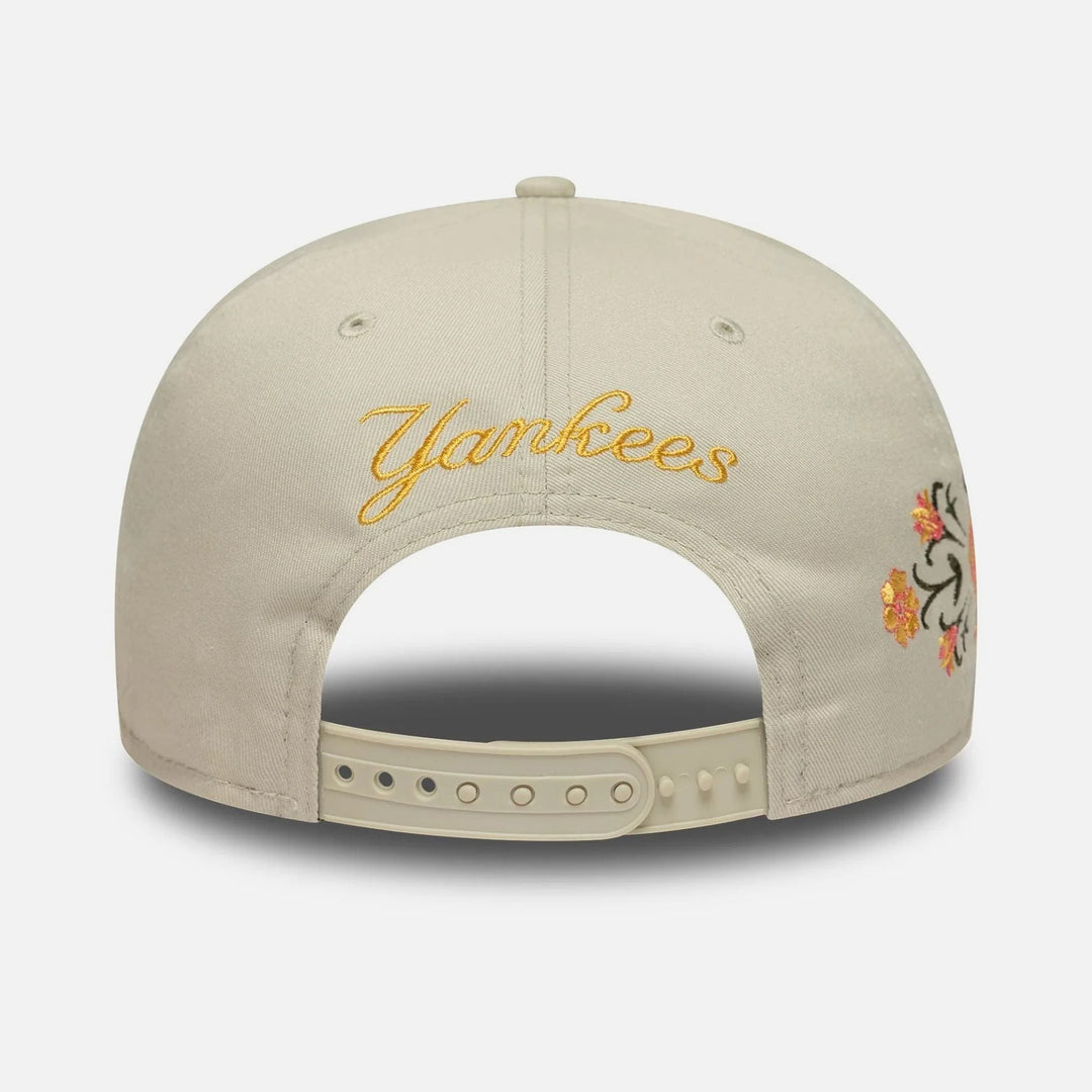New Era MLB Floral 9Fifty NY Yankees stone