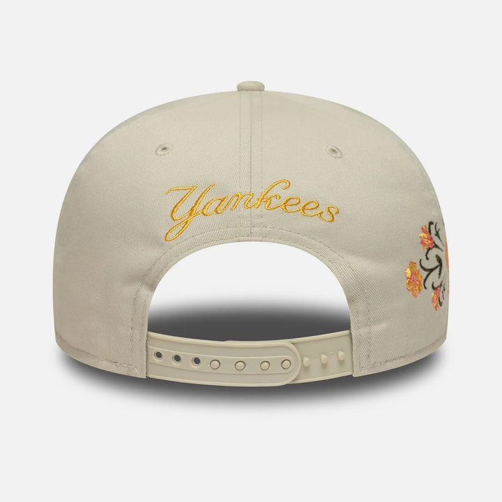 New Era MLB Floral 9Fifty NY Yankees stone