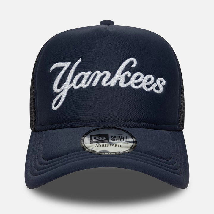 New Era MLB Script 9Forty A-Frame Trucker NY Yankees navy - Shop-Tetuan