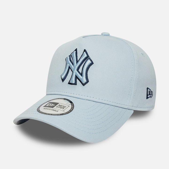 New Era Tonal Outline E-Frame 9Forty NY Yankees pastel blue - Shop-Tetuan