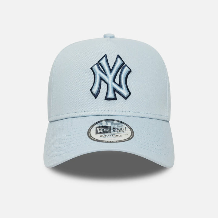 New Era Tonal Outline E-Frame 9Forty NY Yankees pastel blue - Shop-Tetuan