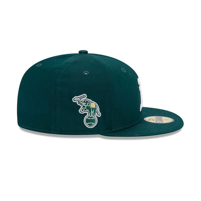 New Era Team Side Patch 59Fifty O Athletics dark green