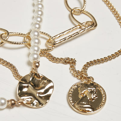 Urban Classics Ocean Layering Necklace gold