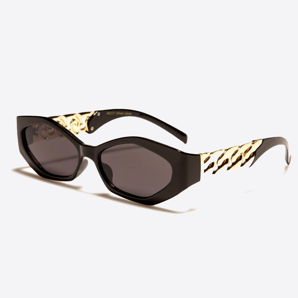 Oval Fashion Sunglasses black - Shop-Tetuan