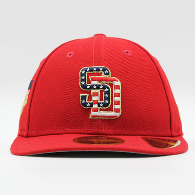 New Era Independence Day 2023 59Fifty Low Profile SD Padres red - Shop-Tetuan