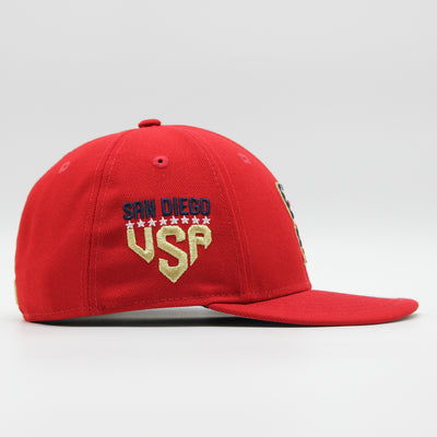 New Era Independence Day 2023 59Fifty Low Profile SD Padres red