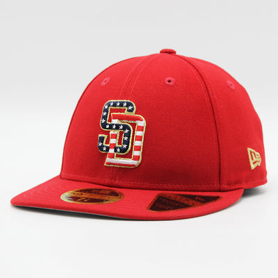 New Era Independence Day 2023 59Fifty Low Profile SD Padres red - Shop-Tetuan