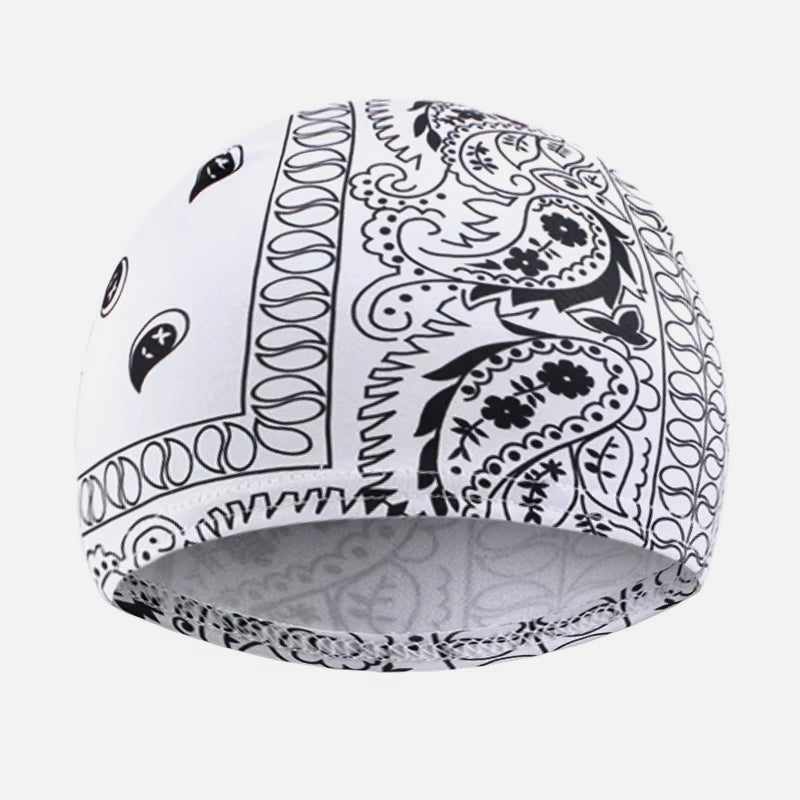 Paisley Dome Cap white - Shop-Tetuan