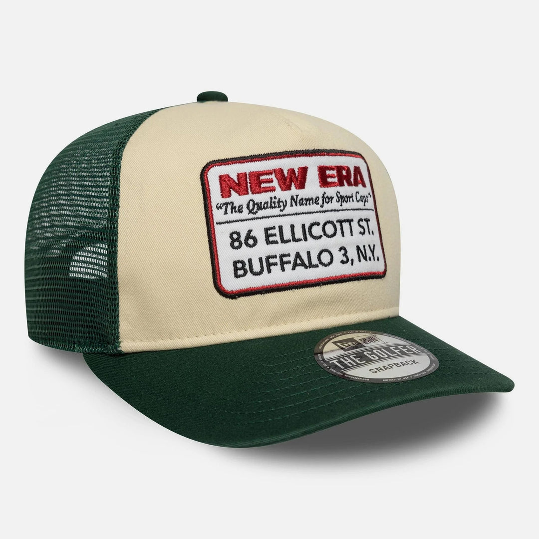 New Era Patch 19Twenty Adjustable Cap light beige/green - Shop-Tetuan