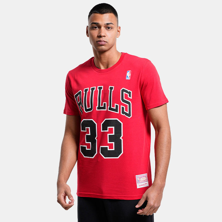 Mitchell &amp; Ness NBA N&amp;N tee C Bulls Scottie Pippen red - Shop-Tetuan