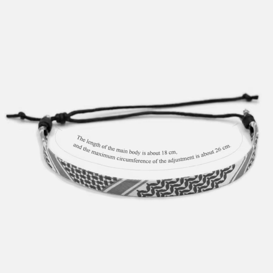 Arabic Scarf Style Woven Bracelet green