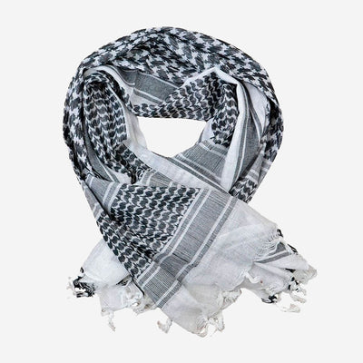 PLO scarf white/black - Shop-Tetuan