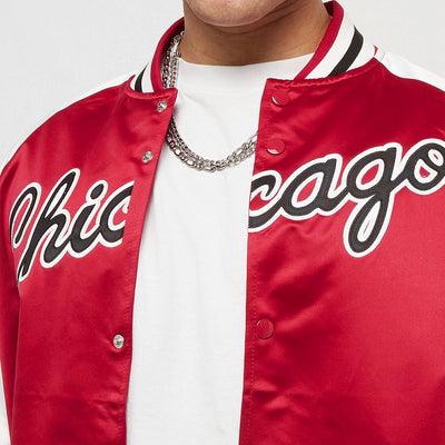 Mitchell & Ness NBA Primetime LW Satin Jacket C Bulls red/white