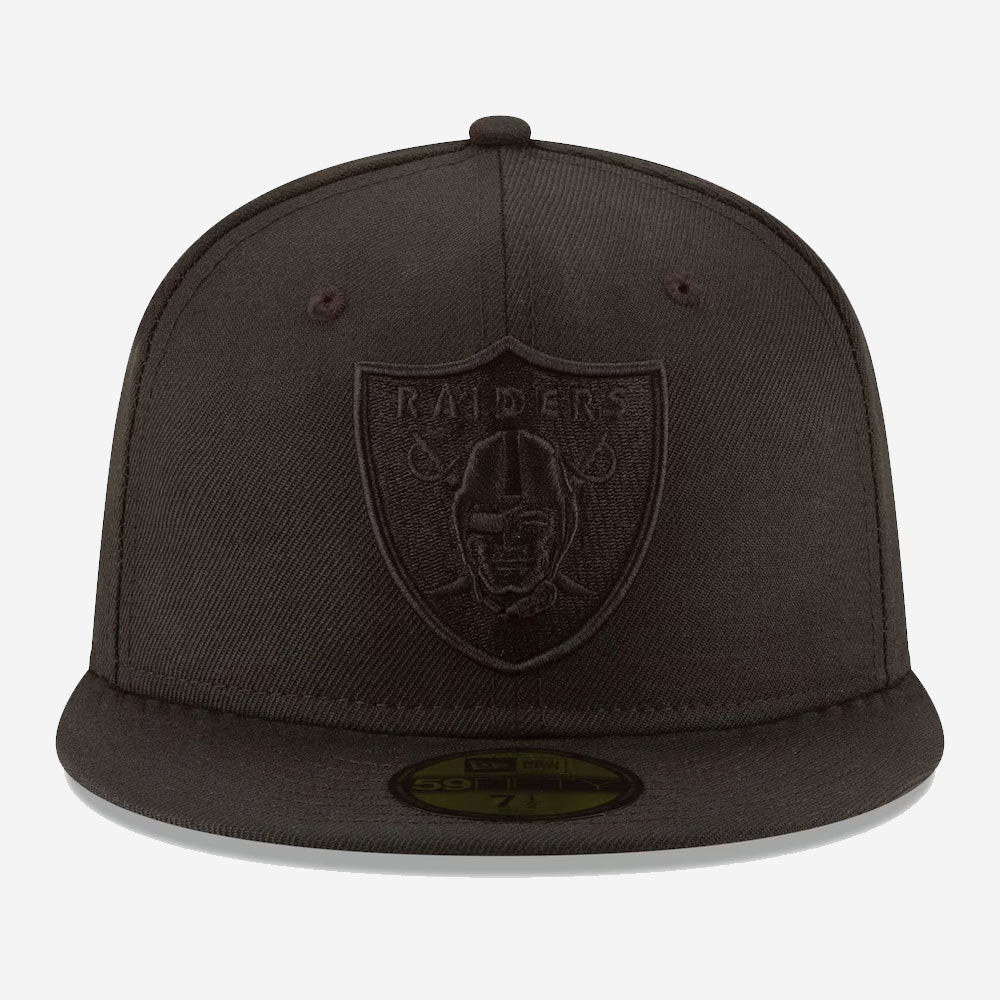 New Era Black on Black NFL Essential 59Fifty LV Raiders black - Shop-Tetuan