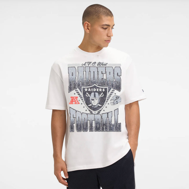 New Era Sport Classics Washed Optic Tee LV Raiders white - Shop-Tetuan