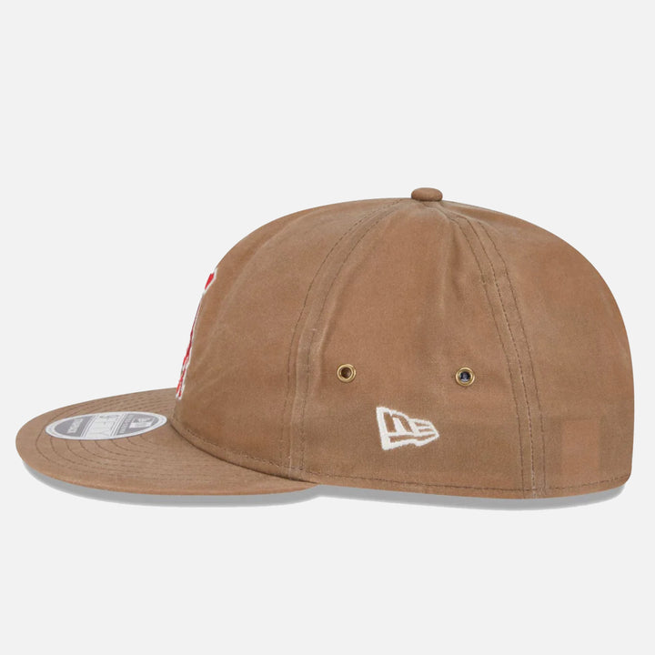 New Era Waxed Canvas Retro Crown 9Fifty Strapback C White Sox khaki - Shop-Tetuan