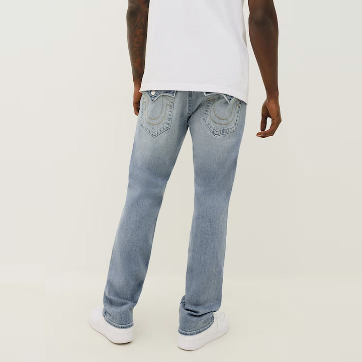 True Religion Ricky Flap Straight Jean 32" brilliant med wash