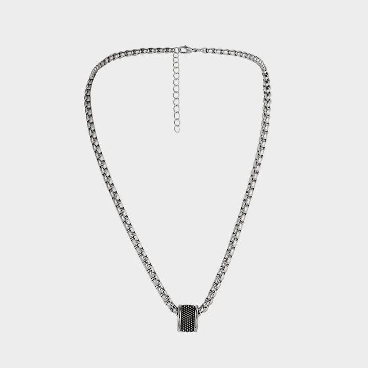 Ring Pendant Necklace steel