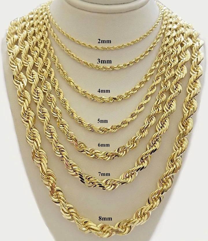 Cordell Twisted Rope Chain Necklace 60cm x 8mm steel/gold - Shop-Tetuan