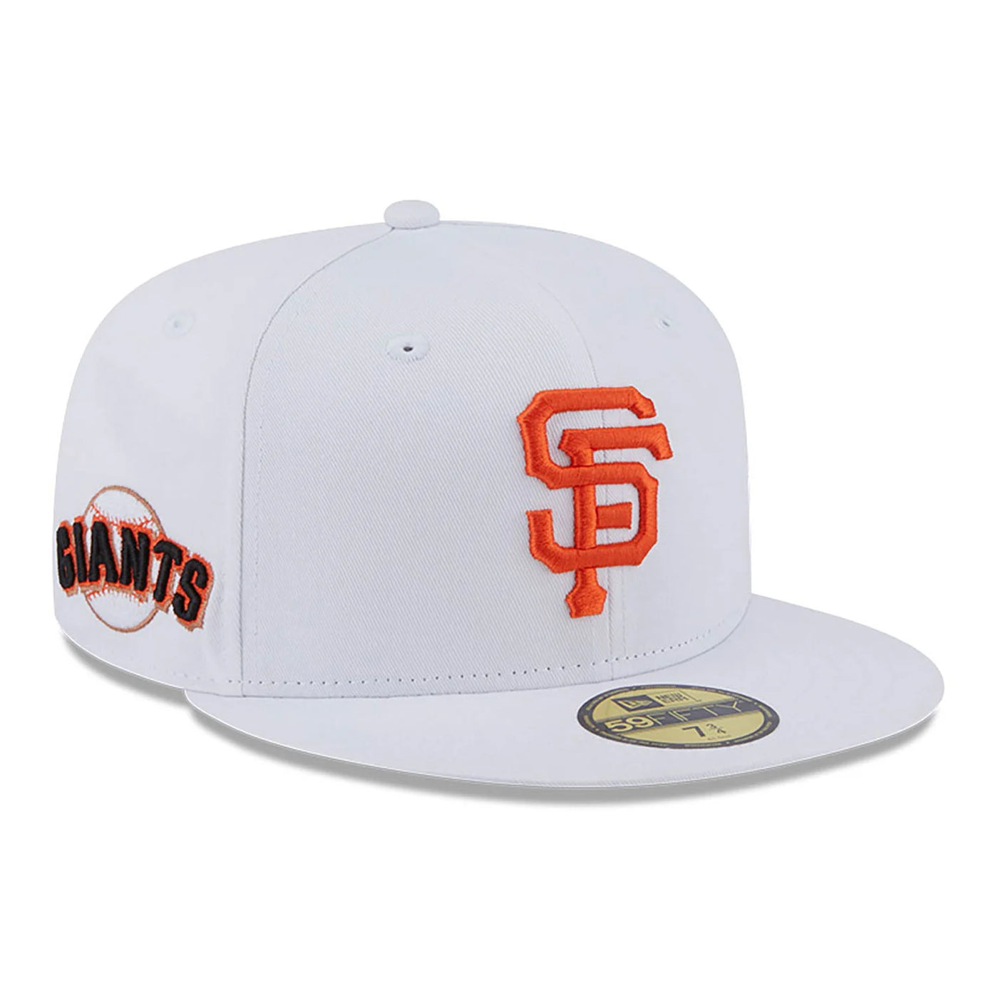 New Era Team Side Patch 59Fifty SF Giants white