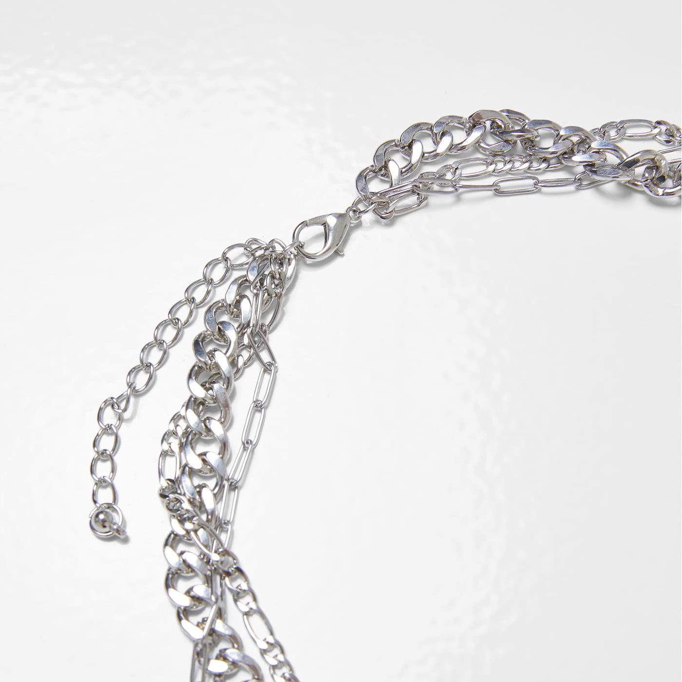 Urban Classics Saturn Layering Necklace silver