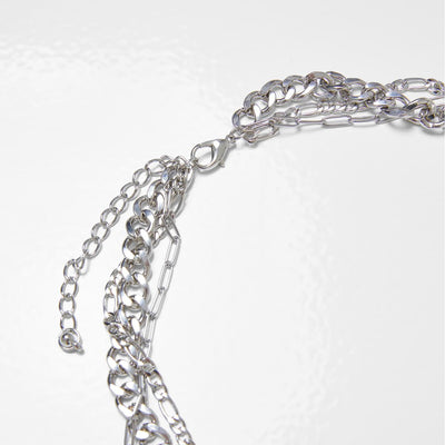 Urban Classics Saturn Layering Necklace silver