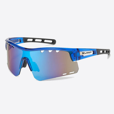 X-Loop Shield Sunglasses blue - Shop-Tetuan